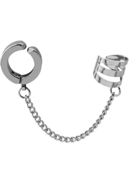 İkili Deliksiz Küpe