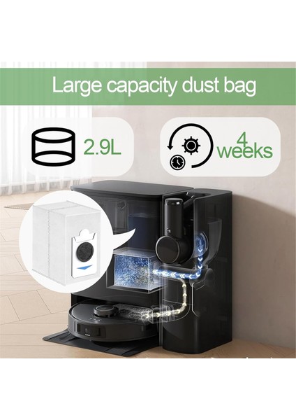 Ecovacs Deebot X2 Combo T30S Robot Süpürge Için Toz Torbaları (Yurt Dışından)