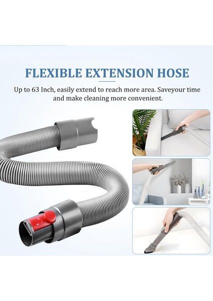 Dyson Elektrikli Süpürge Için Uzatma Hortumlu Evcil Hayvan Tüy Fırçası Adaptörü (Yurt Dışından)
