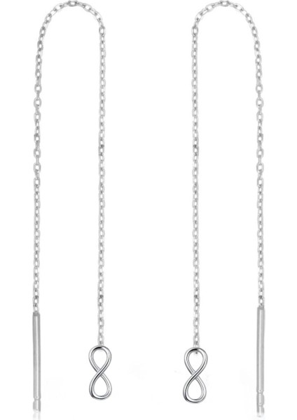 Sonsuzluk Uzun Zincir Küpe, Kadın Küpe, Uzun Küpe fiyatları