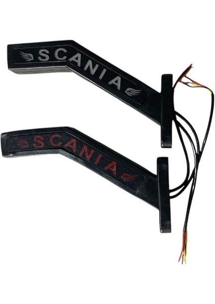 Stop Lambası Full Ledli Tır Kamyon Dorse 12-24V 2 Adet Scania Yazılı