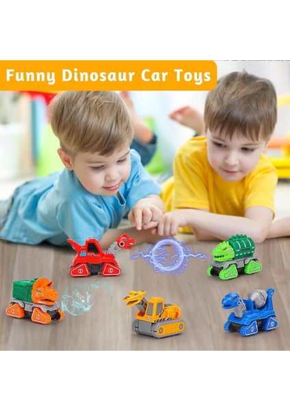5'i 1 Arada Dinozor Erkekler Için Dönüştürme Oyuncakları 4-6 Dinozor Araba Aksiyon Figürleri Dönüşüm Dino Robot Oyuncakları Çocuklar Için 3-5 5-7 Eğitici Stem 3 4 5 6+ Yaşındaki Er (Yurt Dışından)
