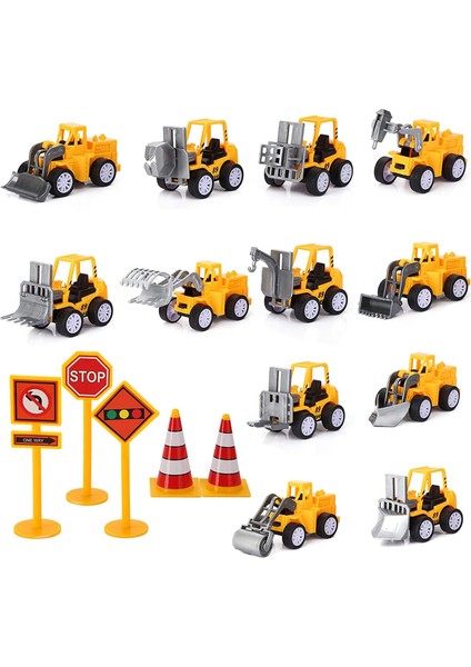 17PCS Inşaat Partisi Doğum Günü Partisi Malzemeleri Şekeri Mini Küçük Inşaat Oyuncakları Kamyonlar Araç Pasta Süslemeleri Topper Oyuncak Arabalar Kamyonlar 2 3 4 5 7 Yaşındaki Erke (Yurt Dışından)