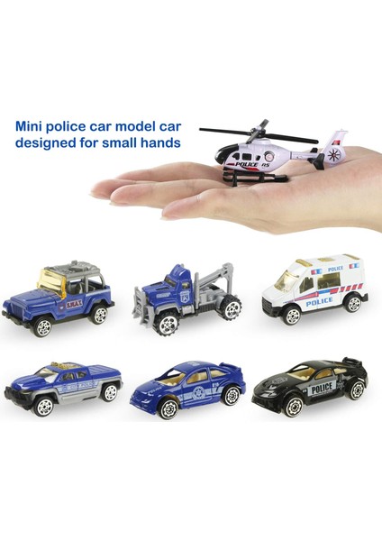 Polis Arabası Oyuncak Mavi Kamyon Oyuncak Taşıyıcı Mini Araçlar Çocuklar Için Taşıyıcı Kamyonda Oyun Setleri 3 4 5 6 (Yurt Dışından) modelleri