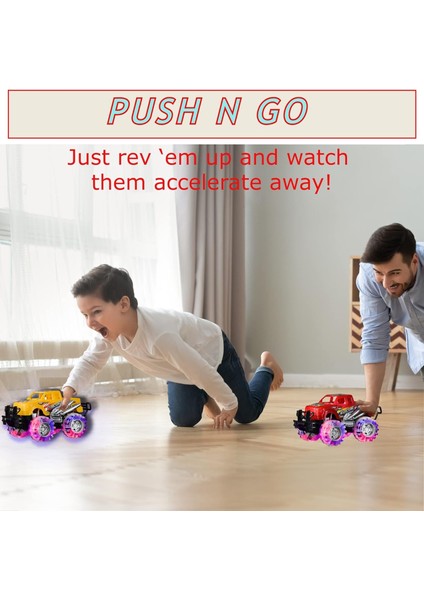 Erkek Çocuklar Için Monster Trucks - 2 Paket - Erkek ve Kız Çocuklar Için Araba Oyuncakları - Çocuklar Için Işıklı Oyuncaklar - Yanıp Sönen LED Lastikli Kamyon - 3 Yaşındaki Erkek (Yurt Dışından) fiyatları