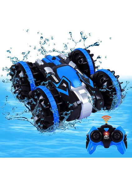 5-12 Yaşındaki Erkek Çocuklar Için Oyuncaklar Rc Araba Çocuklar 2.4 Ghz Uzaktan Kumandalı Tekne Su Geçirmez Canavar Kamyon Dublör 4WD Araç Kız Doğum Günü Hediyeleri Tüm Arazi Su Pl (Yurt Dışından)