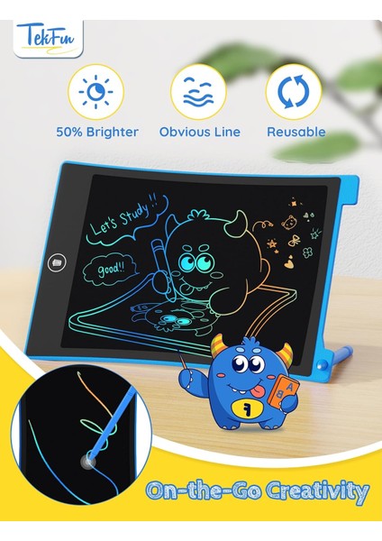 2 Paket Anti-Kayıp Kalemli LCD Yazma Tableti, 10 Inç Silinebilir Doodle Tahtası Boyama Çizim Pedi Çocuklar Için, Araba Gezisi Eğitici Oyuncaklar Doğum Günü Hediyesi 3 4 5 6 7 Kız E (Yurt Dışından) modelleri
