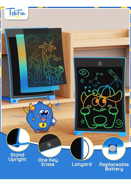 2 Paket Anti-Kayıp Kalemli LCD Yazma Tableti, 10 Inç Silinebilir Doodle Tahtası Boyama Çizim Pedi Çocuklar Için, Araba Gezisi Eğitici Oyuncaklar Doğum Günü Hediyesi 3 4 5 6 7 Kız E (Yurt Dışından) fırsatları