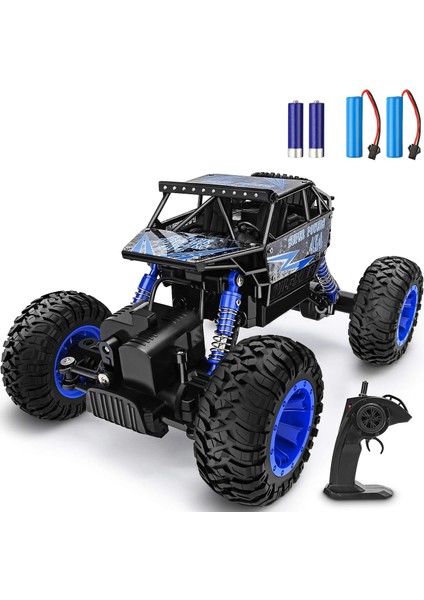 1:18 Büyük Ölçekli 2.4ghz Tüm Arazi Su Geçirmez Rc Kamyon, 2 Pil Ile, Çocuklar ve Yetişkinler Için 4x4 Elektrikli Hızlı Off Road Araba (Yurt Dışından)