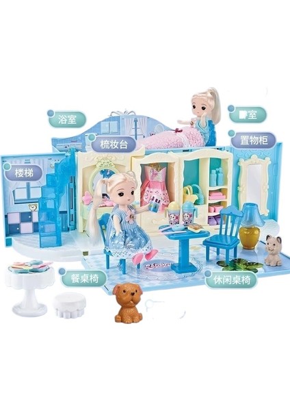 Oyuncak Küçük Kız Doğum Günü Hediyesi Lisa Elsa Elsa Prenses Dollhouse (Yurt Dışından) fırsatları
