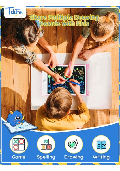 10IN 2 Paket LCD Yazma Tablet Boyama Doodle Tahtası Çizim Eskiz Defteri, Anti-Kayıp Stylus ile Çocuklar Için, Araba Gezisi Eğitici Çocuk Oyuncakları Doğum Günü 3 4 5 6 7 Kız Bebekl (Yurt Dışından) modelleri