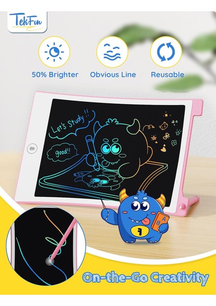 10IN 2 Paket LCD Yazma Tablet Boyama Doodle Tahtası Çizim Eskiz Defteri, Anti-Kayıp Stylus ile Çocuklar Için, Araba Gezisi Eğitici Çocuk Oyuncakları Doğum Günü 3 4 5 6 7 Kız Bebekl (Yurt Dışından) fırsatları