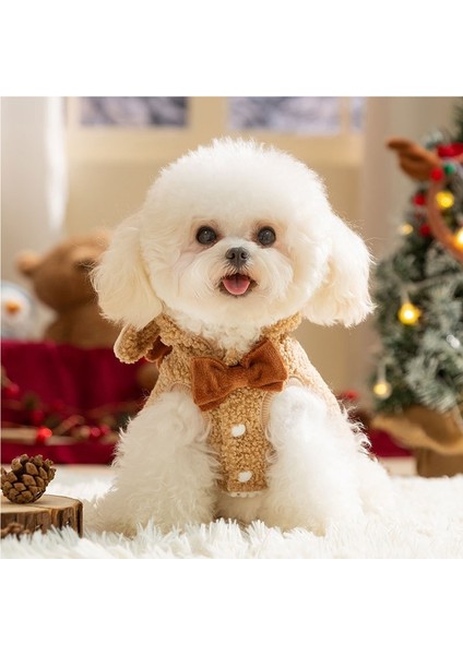 Noel Kulak Tasması Pelerin Küçük Köpek (Yurt Dışından)