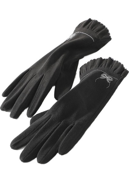 Kadın Sıcak Kadife ve Kalınlaştırılmış Eldivenler (Yurt Dışından)