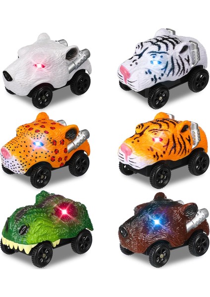 Paket Dinozor Pisti Araba Yarış Pisti Yedek LED Işık Akülü Dinozor Yarış Arabası Pisti Karanlıkta Parlıyor Çoğu Parçayla Uyumlu Dino Otomobil Aksesuarları, Yalnızca Araba (Canavar) (Yurt Dışından)