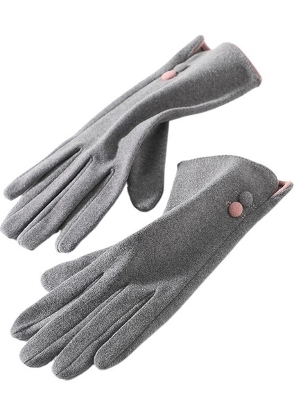 Kış Kalınlaştırılmış Kadife Bisiklet Eldiveni (Yurt Dışından)