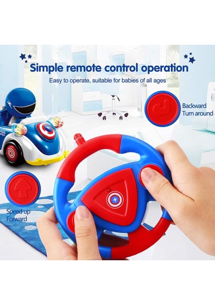 Rc Arabalar Yeni Yürümeye Başlayan Çocuklar Için Uzaktan Kumandalı Araba 1 2 3 4 5 6 Yaşındaki Bebek Bebekler Çocuk Stem Rc Karikatür Yarış Arabası Oyuncakları Çocuklar Için Müzikl (Yurt Dışından) fırsatları