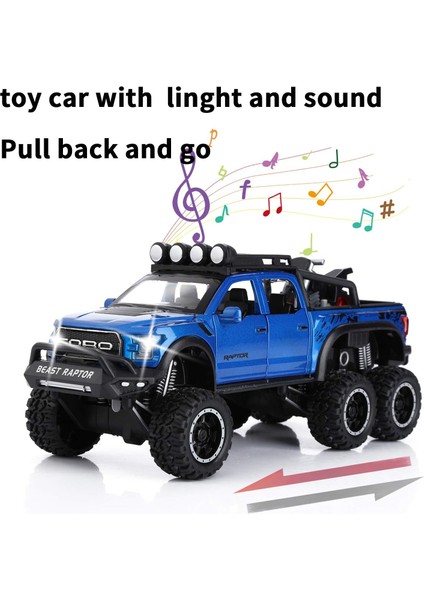 Erkek Çocuklar Için Oyuncak Kamyonetler F150 Raptor Sesli ve Işıklı Döküm Metal Model Araba 3 Yaş ve Üzeri Çocuklar Için Mavi (Yurt Dışından) fiyatları