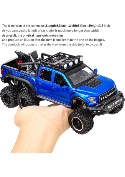 Erkek Çocuklar Için Oyuncak Kamyonetler F150 Raptor Sesli ve Işıklı Döküm Metal Model Araba 3 Yaş ve Üzeri Çocuklar Için Mavi (Yurt Dışından) fırsatları