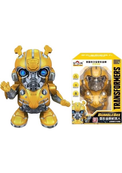 Transformers Bumblebee Orijinal Müzikli Işık Dans Eden Robot Oyuncak (Yurt Dışından)
