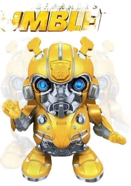 Transformers Bumblebee Orijinal Müzikli Işık Dans Eden Robot Oyuncak (Yurt Dışından)