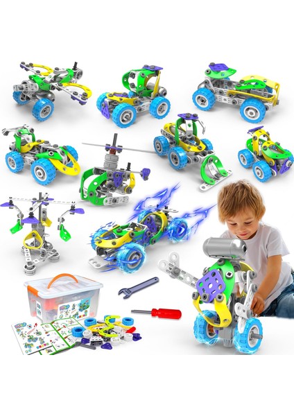10'u 1 Arada Stem Oyuncaklar 5 6 7 8+ Yaşındaki Erkek Kız Doğum Günü Hediyeleri Elektrikli Yapı Oyuncakları 4-8 5-7 6-8 Yaşındaki Çocuklar Için Eğitici Kök Etkinlikleri Erkek Çocuk (Yurt Dışından)