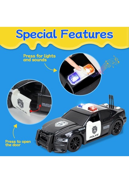 Paket Sürtünmeyle Çalışan Araç Oyuncak Oyun Setleri, Işıklı ve Sesli Bebek Arabaları, Çöp Kamyonu, Inşaat Kamyonu, Itfaiye Aracı, Polis Arabası, 3-12 Yaş Erkek Kız Çocuklar Için Ar (Yurt Dışından) fırsatları