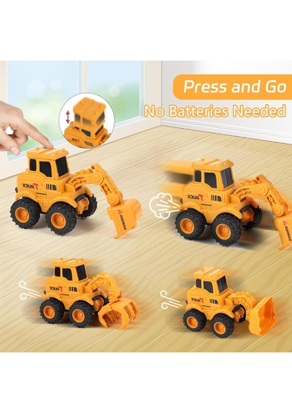 2 3 4 5 6 + Yaşındaki Erkek Çocuklar Için Inşaat Oyuncakları Küçük Çocuklar Kızlar, Sandbox Ekskavatör Oyuncak Kamyonlar Inşaat Kamyonu Oyuncak Araçlar Buldozer Yol Silindiri Oyunc (Yurt Dışından) fırsatları