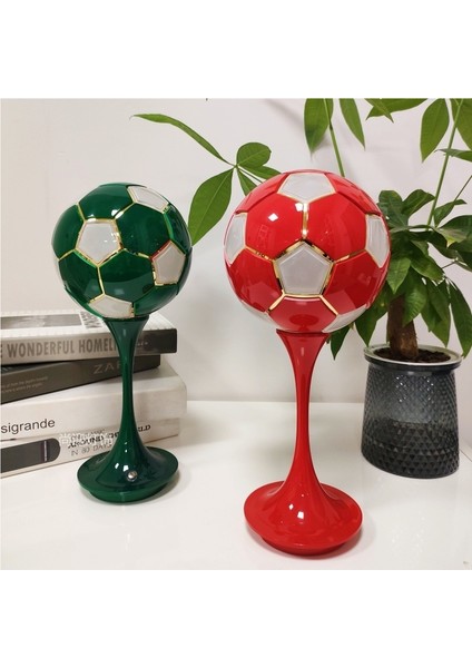 Yaratıcı Futbol Gece Lambası USB Şarj Dokunmatik Hediye Masa Lambası Futbol Atmosfer Işığı (Yurt Dışından)