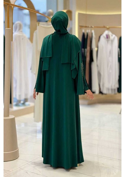 Pelerin, Elbise ve Şal Üçlü Takım 3932 Zümrüt fiyatları