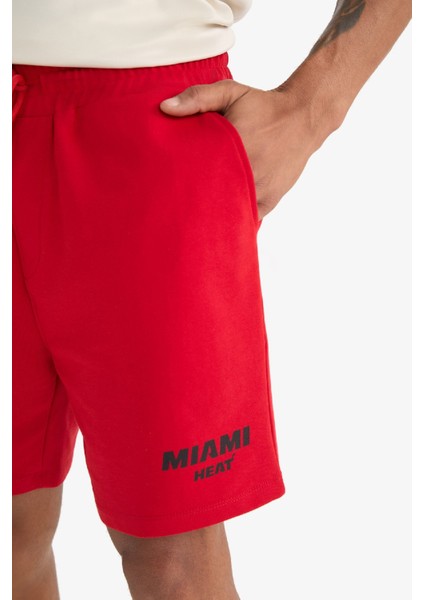 fit Nba Miami Heat Standart Fit Sporcu Kısa Paça ŞORT E2344AX25SP