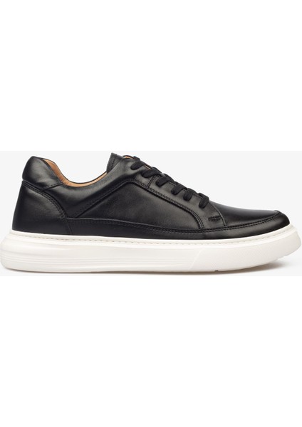 Erkek Sneaker Ayakkabı Hakiki Deri - 2401 Siyah/beyaz 3154