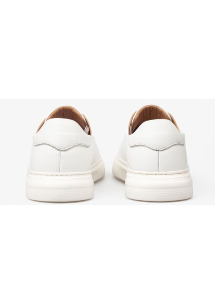 Erkek Sneaker Ayakkabı Hakiki Deri - 2201 Beyaz/beyaz 3154 fırsatları