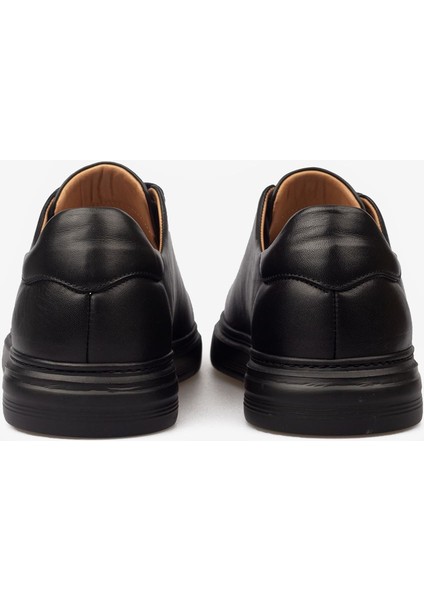 Erkek Sneaker Ayakkabı Hakiki Deri - 2201 Siyah/siyah 3154