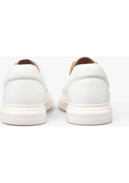 Erkek Sneaker Ayakkabı Hakiki Deri - 2401 Beyaz/beyaz 3154 fırsatları