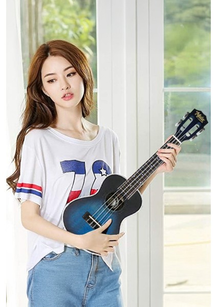 Cn-23 Yüksek Kaliteli Masif Ağaç Concert Ukulele Seti