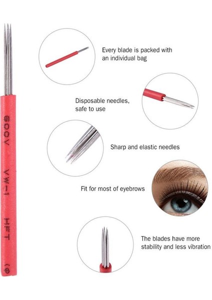 50 Adet R5 Liner Gölgeleme Iğneleri Microblading Sis Göz Kaş Bıçağı Yarı Kalıcı Makyaj Için (Yurt Dışından) modelleri