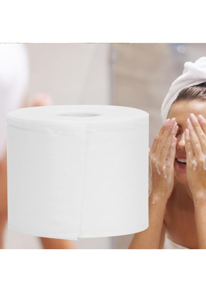 18M Tek Kullanımlık Pamuklu El Bezi Yüz Havlusu Makyaj Temizleme Mendilleri Yumuşak Islak ve Kuru Çift Kullanımlı (Yurt Dışından)