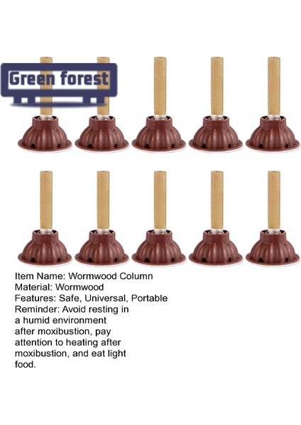 Yeşil Orman Ince Sütun Doğal Pelin Yanan Vücut Şekillendirici Sütun (Yurt Dışından) modelleri