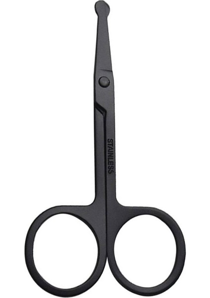 Paslanmaz Çelik Burun Kılı Kesme Makası Yuvarlak Başlı E Makas Keskin - Siyah (Yurt Dışından) fiyatları