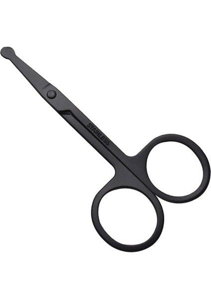 Paslanmaz Çelik Burun Kılı Kesme Makası Yuvarlak Başlı E Makas Keskin - Siyah (Yurt Dışından) fırsatları