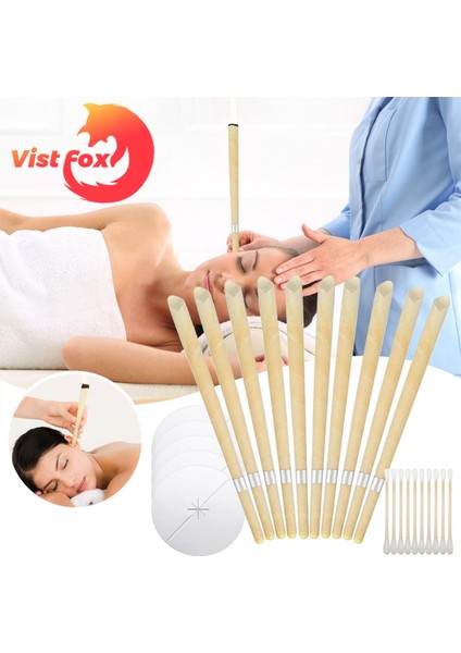 Vist Fox Kulak Temizleme Aracı Pamuklu Çubukla Aromaterapi Kulak Mumu Fişli (Yurt Dışından) fırsatları