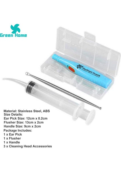 Yeşil Ev Kulak Kanalı Temizleyici Hijyenik Kulak Kaşığı Kulak Kiri Sökücü Aracı Sağlık (Yurt Dışından) fırsatları
