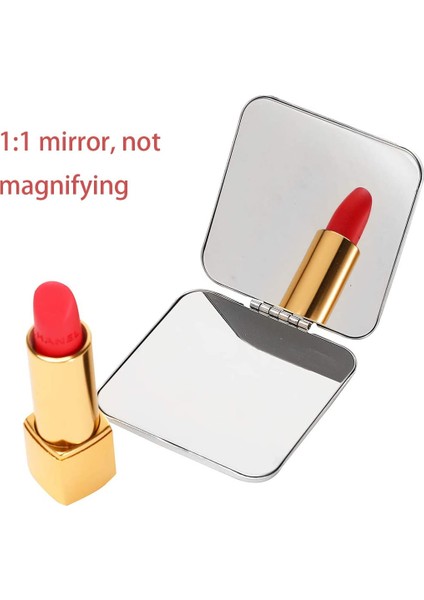 Kırılmaz Paslanmaz Çelik Ultra Ince Katlanır Taşınabilir Ayna Makyaj Kırılmaz Kamp Aynası Kişisel Kullanım, Seyahat (Yurt Dışından) fırsatları