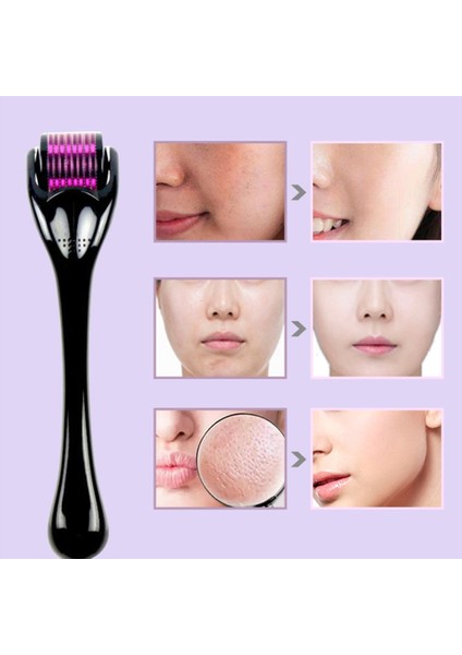 Yüz 540 Iğneler Derma Silindirleri Yüz Güzellik Bakım Aracı Siyah 1.5mm Için Mikro Iğne Silindirleri (Yurt Dışından) fırsatları