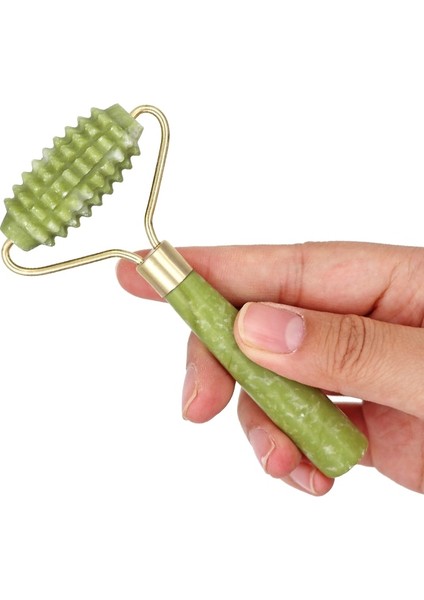 Adet Yüz Yeşim Itme Massageador Yüz Germe Araçları Yüz Masajı Cilt Bakımı Doğal Yeşim Rulo Çift Kafa Yüz Güzellik Masajı (Yurt Dışından) modelleri