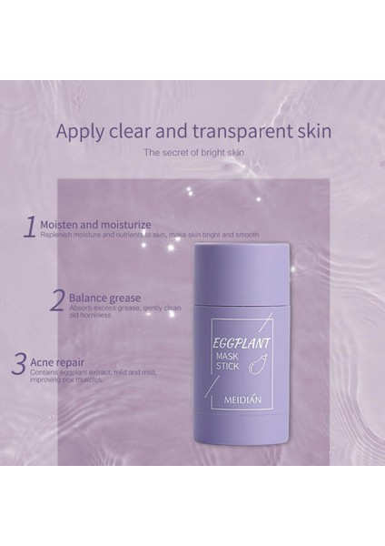 Katı Çamur Film Çubuğu Cildi Temizler Yumuşak Bir Şekilde Korur Nemi Yeniler Çamur Filmi Patlıcan Çamur Maskesi (Yurt Dışından) indirimleri