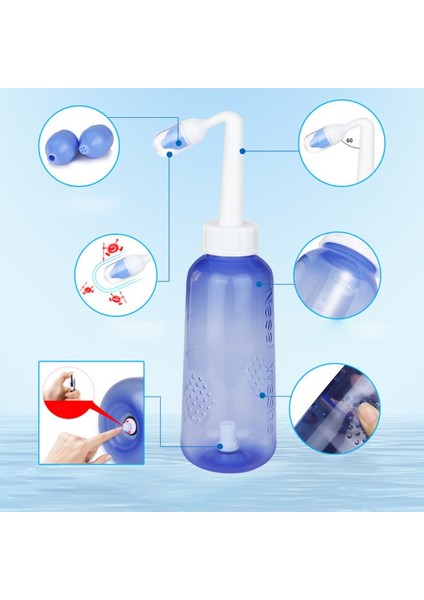 Burun Temizleme Burun Sulama Şişesi 500ML Otomatik Valf Burun Yıkama Potu (Yurt Dışından) indirimleri