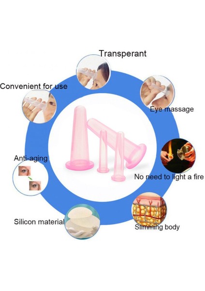 Parça/set Sil Vantuzlu Pratik Vakumlu Yüz Masaj Bardağı - Pembe (Yurt Dışından) indirimleri