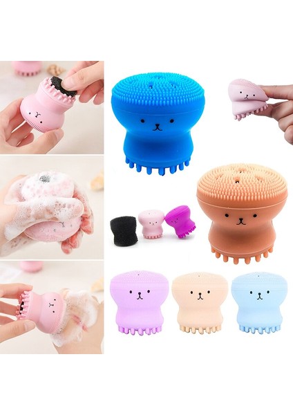 Silikon Yüz Temizleme Fırçası Ahtapot Şekli Yüz Temizleyici Eksfoliyator Yüz Fırçalama Yıkama Fırçası Burun Fırçası Cilt Bakımı Aracı (Yurt Dışından) fırsatları